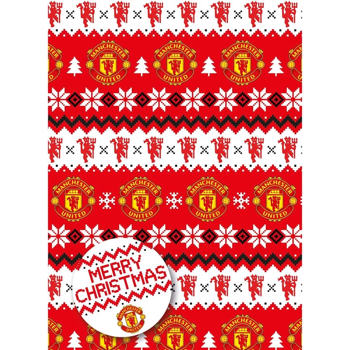 Manchester United FC Christmas Gift Wrap