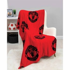 Manchester United FC Crest Fleece Blanket