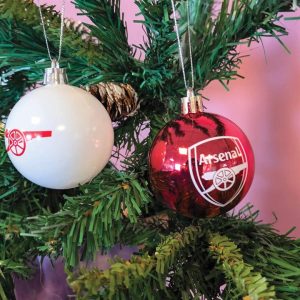 Arsenal FC 3 Pack Metallic Crest Ornaments