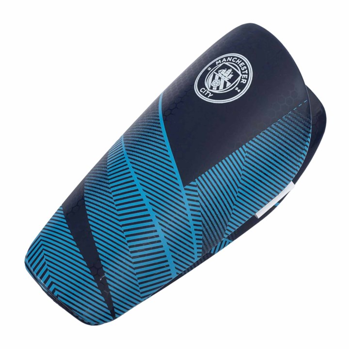 Manchester City FC Fuse Slip in Shin Guards - Size Junior