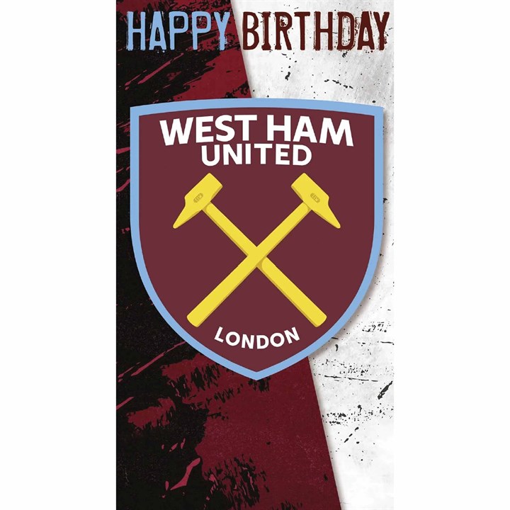 West Ham United FC Crest Birthday Card