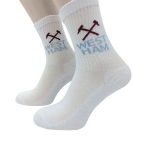 West Ham United FC 3 Pack Sports Socks - Size 8 - 11