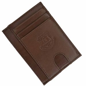 Everton FC Brown Leather Card Holder