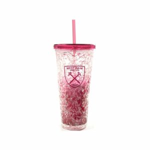West Ham United FC Freezer Cup with Straw