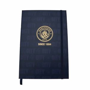 Manchester City FC Gold Crest A5 Notebook