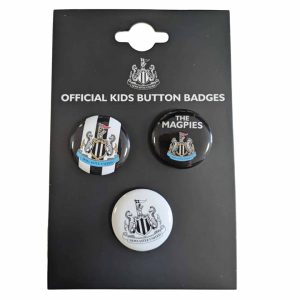 Newcastle United FC 3 Piece Button Badge Set