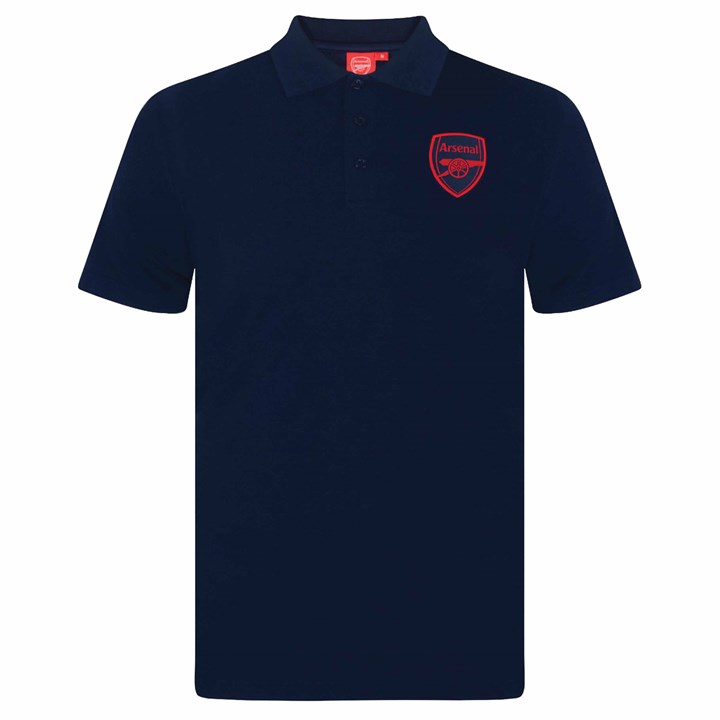 Arsenal FC Adult Navy Polo Shirt Small