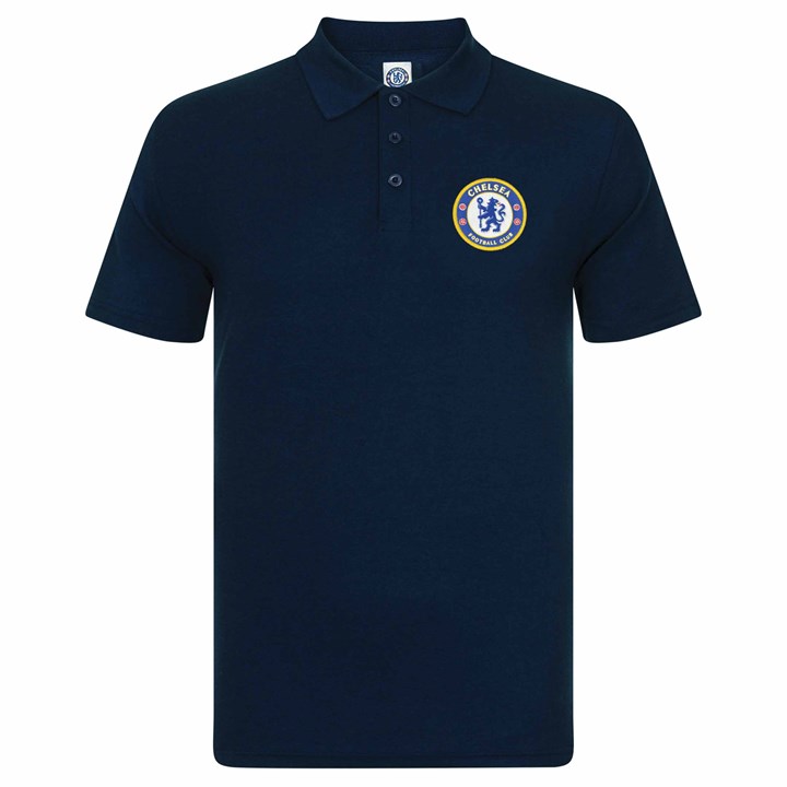 Chelsea FC Adult Navy Polo Shirt Large
