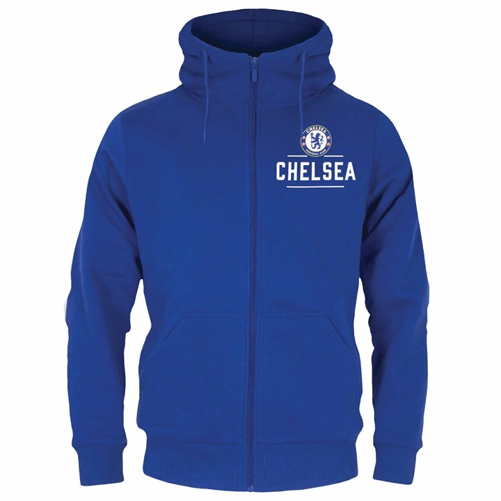 Chelsea FC Adult Blue Zip Hoodie