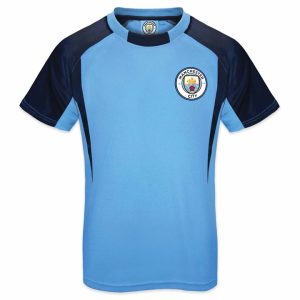 Manchester City FC Boys Blue Crest T-Shirt 12 - 13 Years