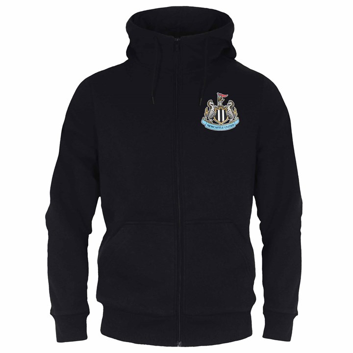 Newcastle United FC Adult Black Zip Hoodie - Master