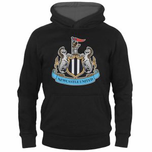 Newcastle United FC Kids Black Hoodie 6 - 7 Years