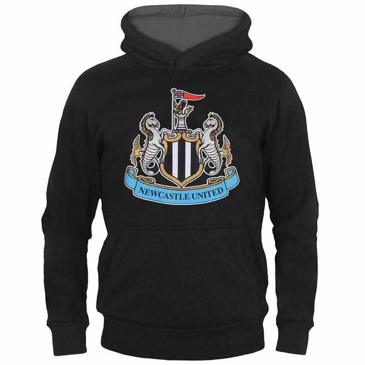 Newcastle United FC Boys Black Hoodie 12 - 13 Years