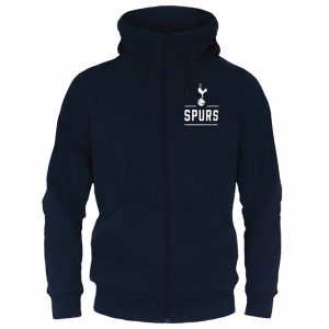 Tottenham Hotspur FC Adult Navy Zip Hoodie XXL