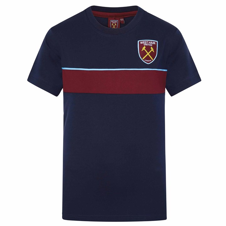 West Ham United FC Kids Navy T-Shirt 10 - 11 Years