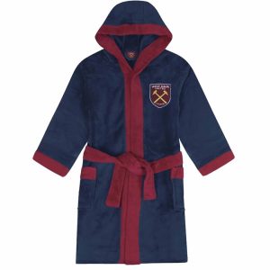 West Ham United FC Kids Hooded Dressing Gown 7 - 8 Years