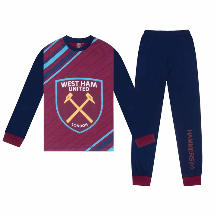 West Ham United FC Kids Long Pyjamas 13 - 14 Years