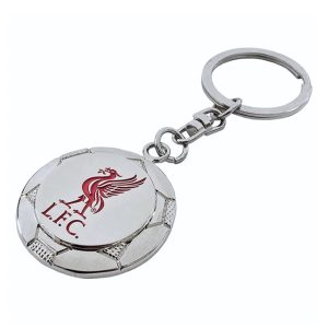 Liverpool FC Silver Football Keyring