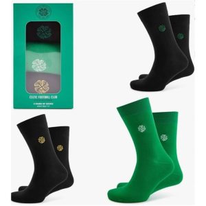 Celtic FC 3 Pack Dress Sock Set - Size 7 - 11