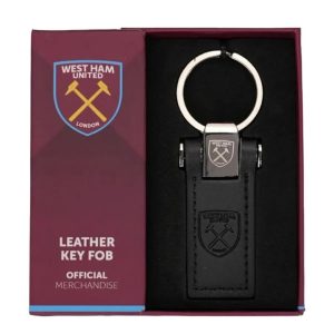 West Ham United FC Leather Keyring