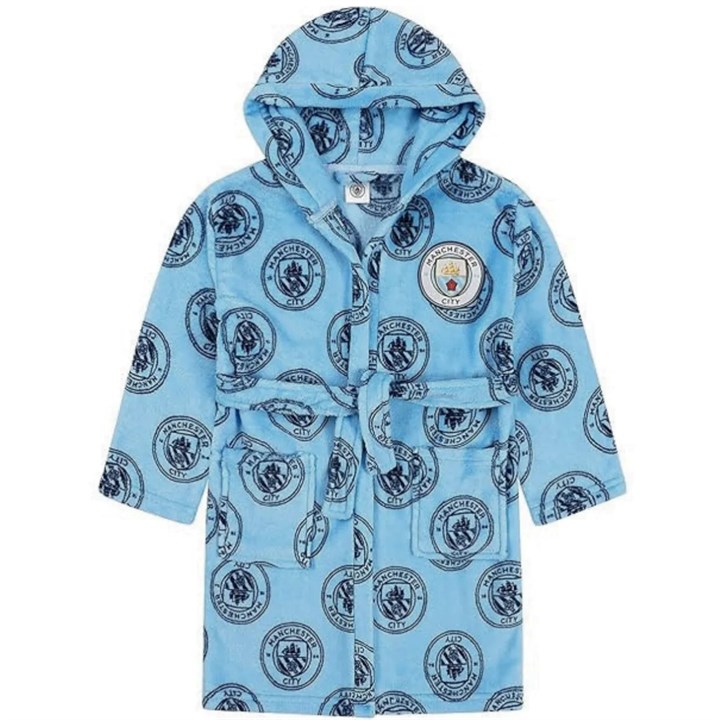 Manchester City FC Kids Hooded Robe 13 - 14 Years
