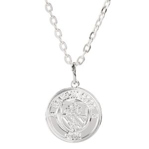 Manchester City FC Silver Plated Pendant in Gift Box