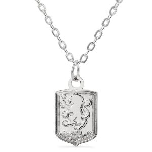 Aston Villa FC Silver Plated Pendant in Gift Box